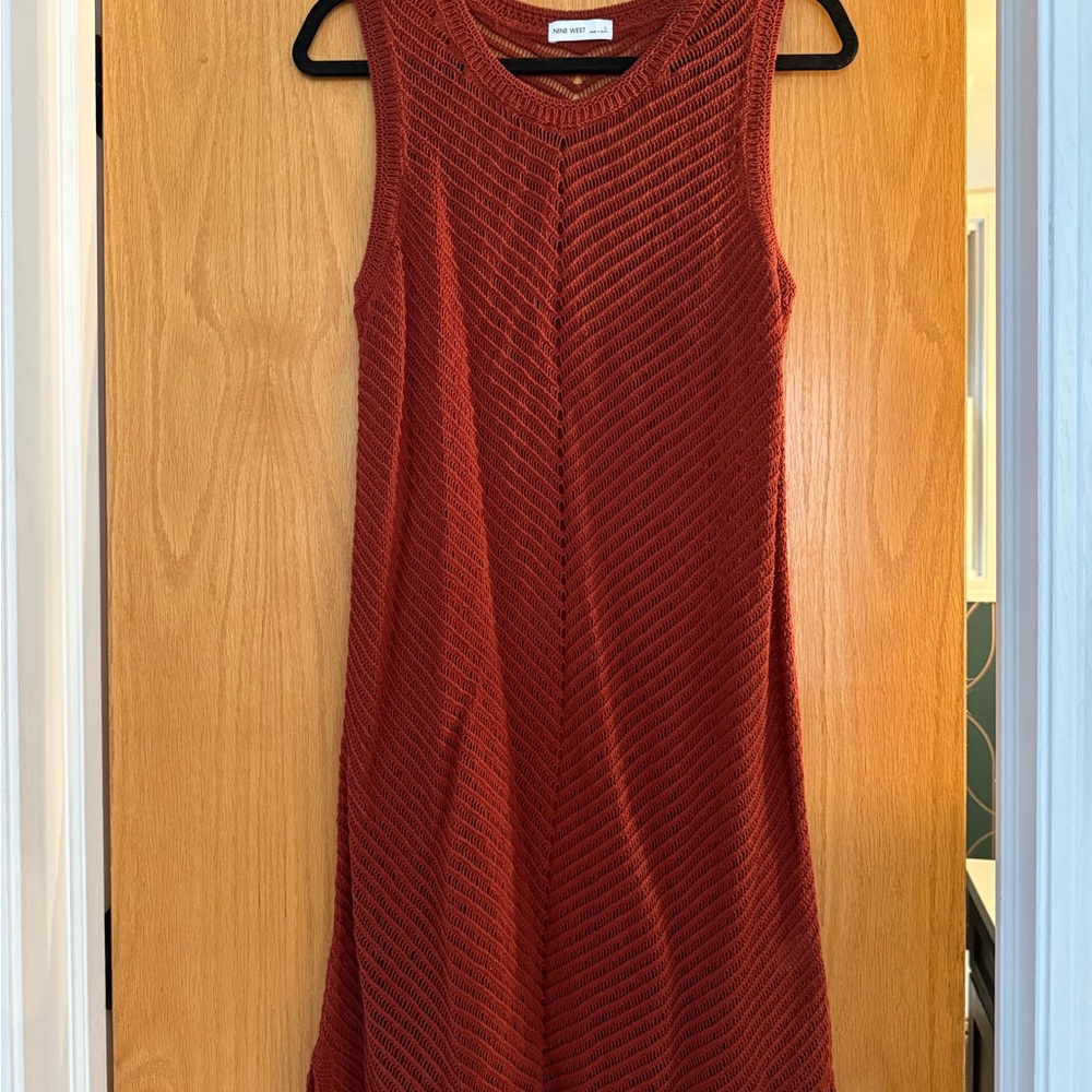 NWT Nine West Red Sleeveless Knit Sundress
